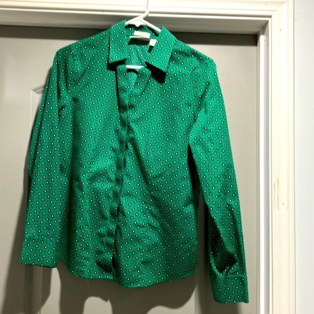 Chicos no iron wrinkle free blouse